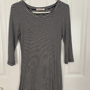 Navy & White Striped Dress